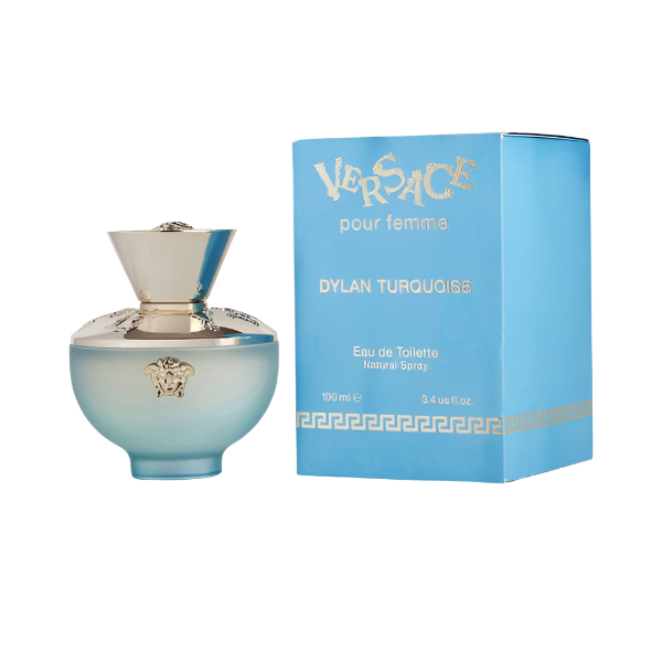 Versace Dylan Turquoise Eau de Toilette 100ML | Fresh & Vibrant Women's Fragrance | 100ml Long-Lasting Scent